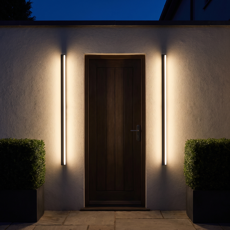 Slim Linear LED Wall Light 55cm lifestyle 1