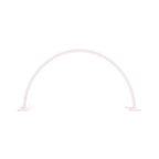 Modern Curved Bar LED Desk Lamp in white on a white background