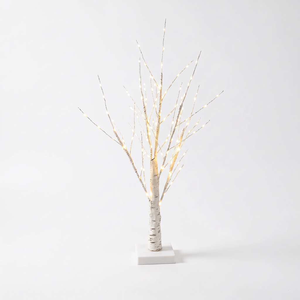 Birch tree light - Birch Tree Lamp on white background