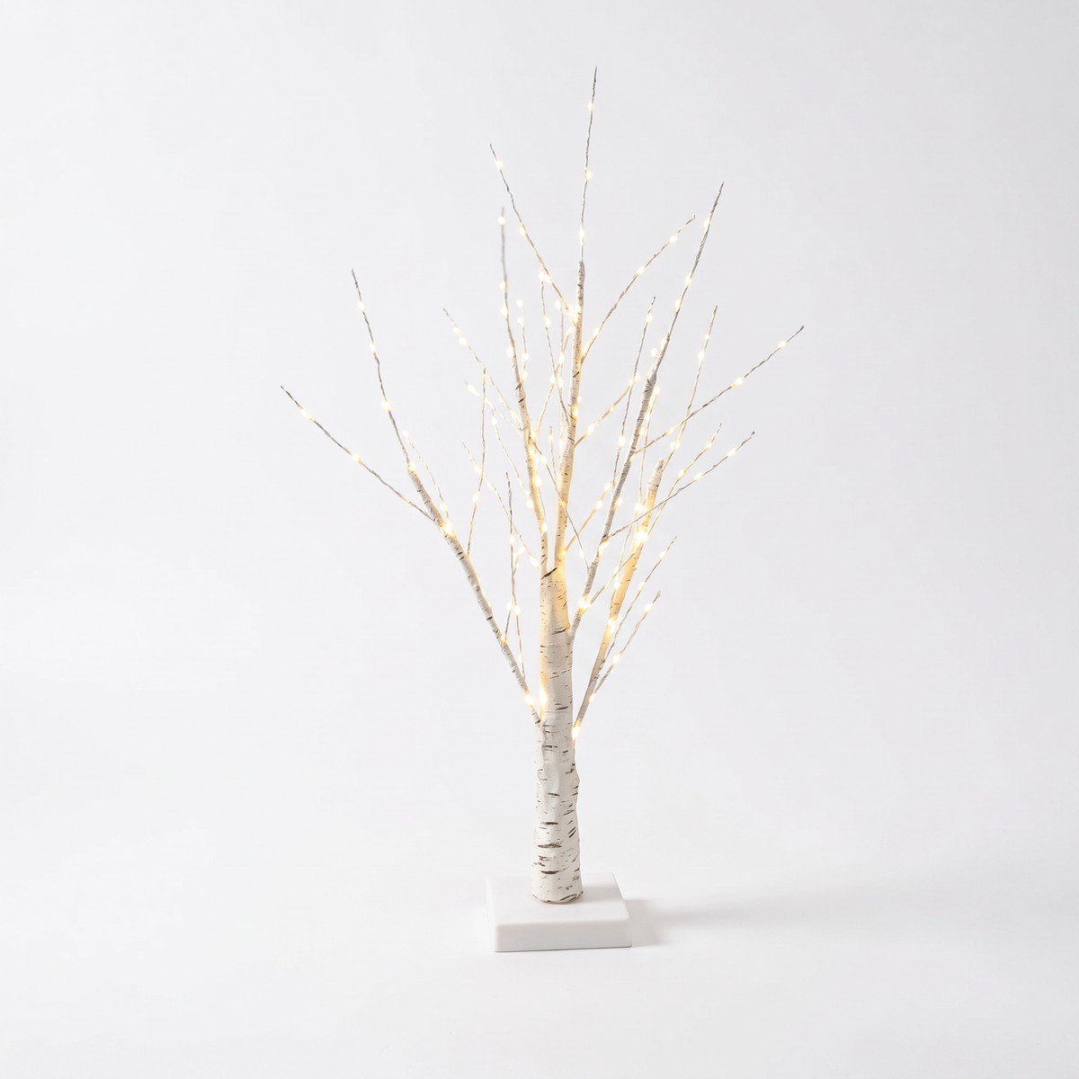 Birch tree light - Birch Tree Lamp on white background