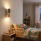 Wall lamp for bedroom - Colorful Up Down Wall Lamp beside a kids room bed