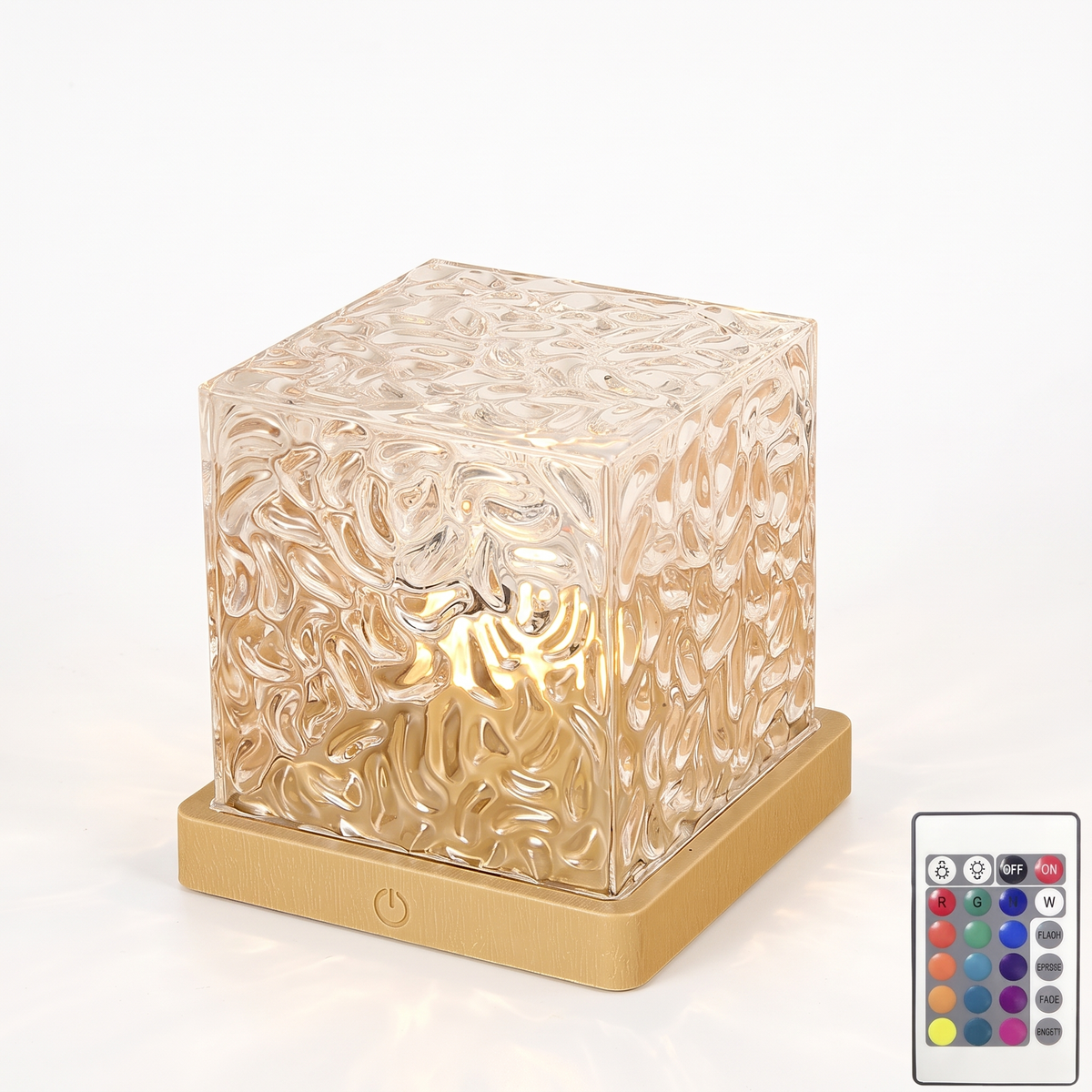 Ocean wave projector lamp - Crystal Cube Ocean Wave Lamp on white background
