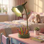 Flower desk lamp - Flower Desk Lamp on a kids desk