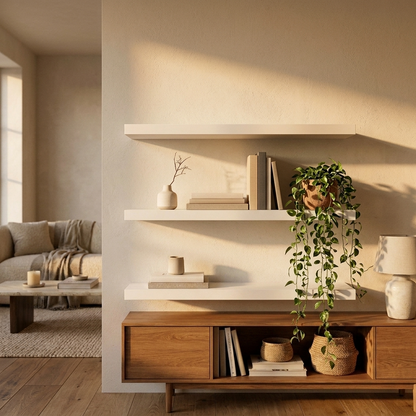 3-Tier Floating Wall Shelves Set