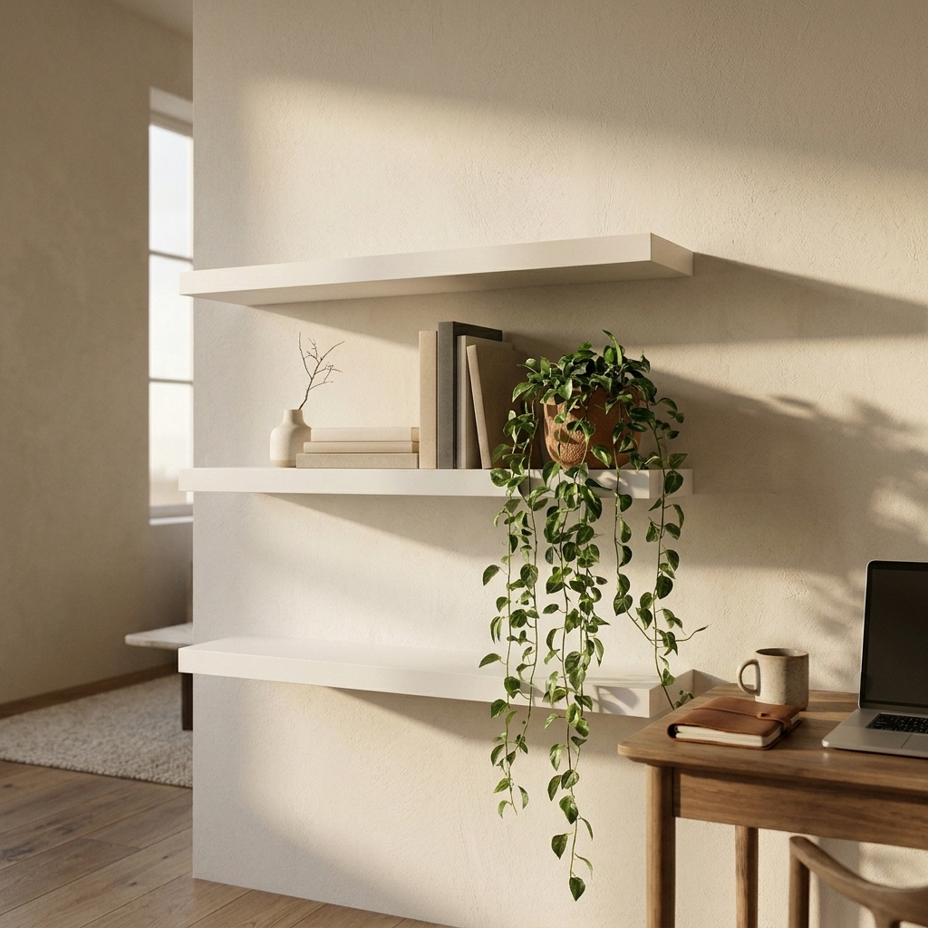 3-Tier Floating Wall Shelves Set