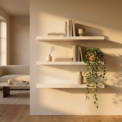 3-Tier Floating Wall Shelves Set