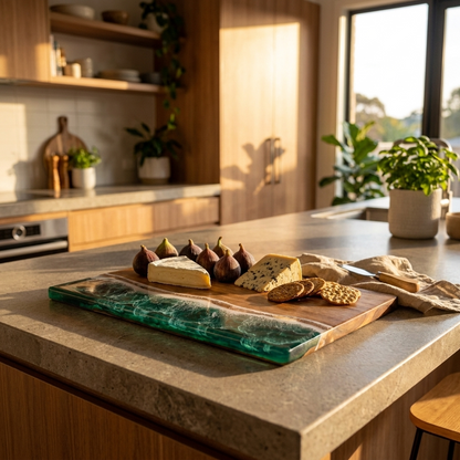 Acacia and Resin Serving Board