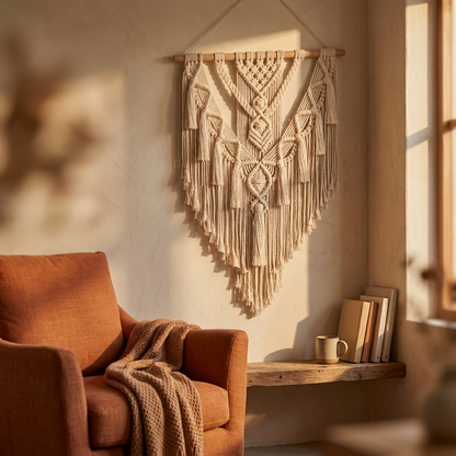 Bohemian Macrame Wall Hanging