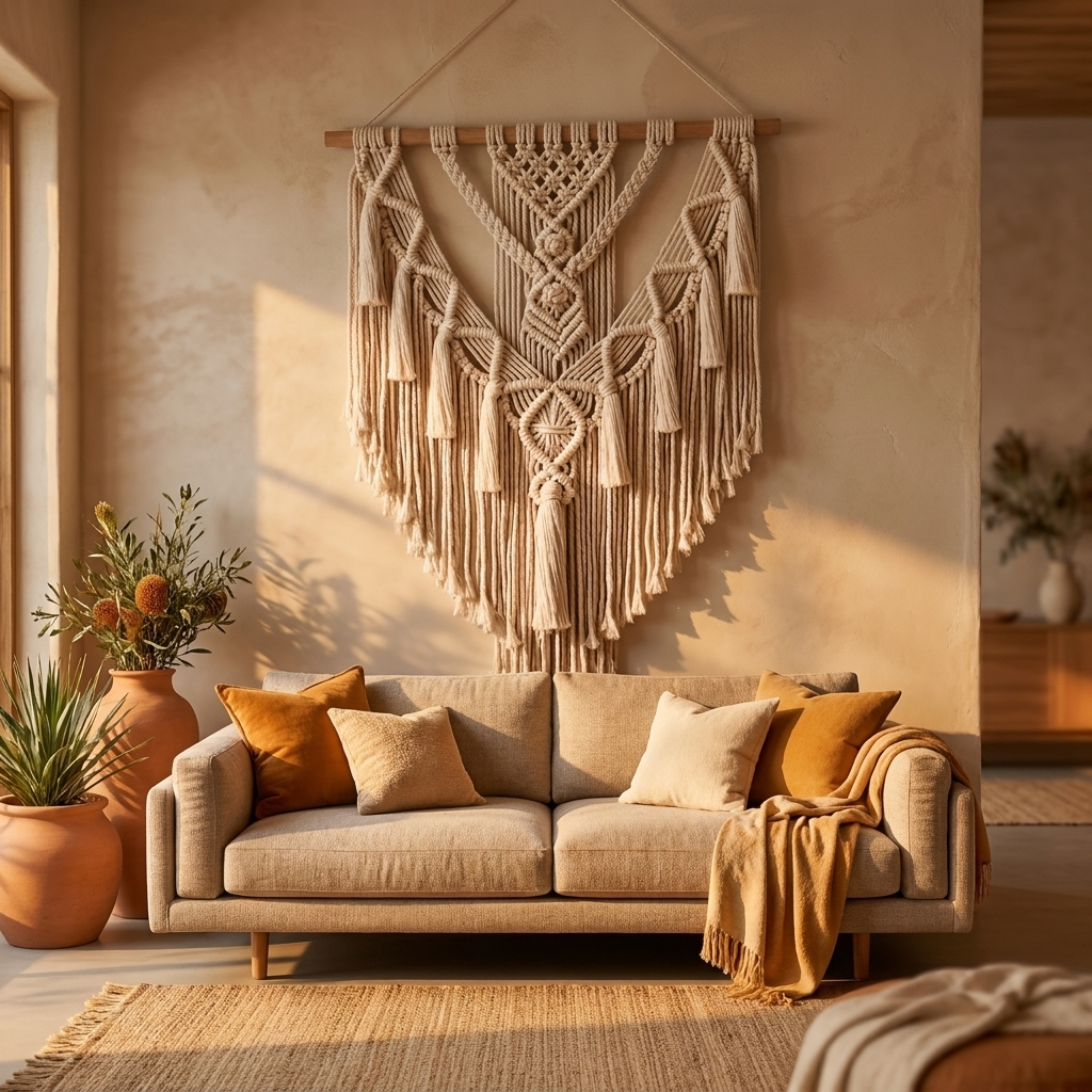 Bohemian Macrame Wall Hanging