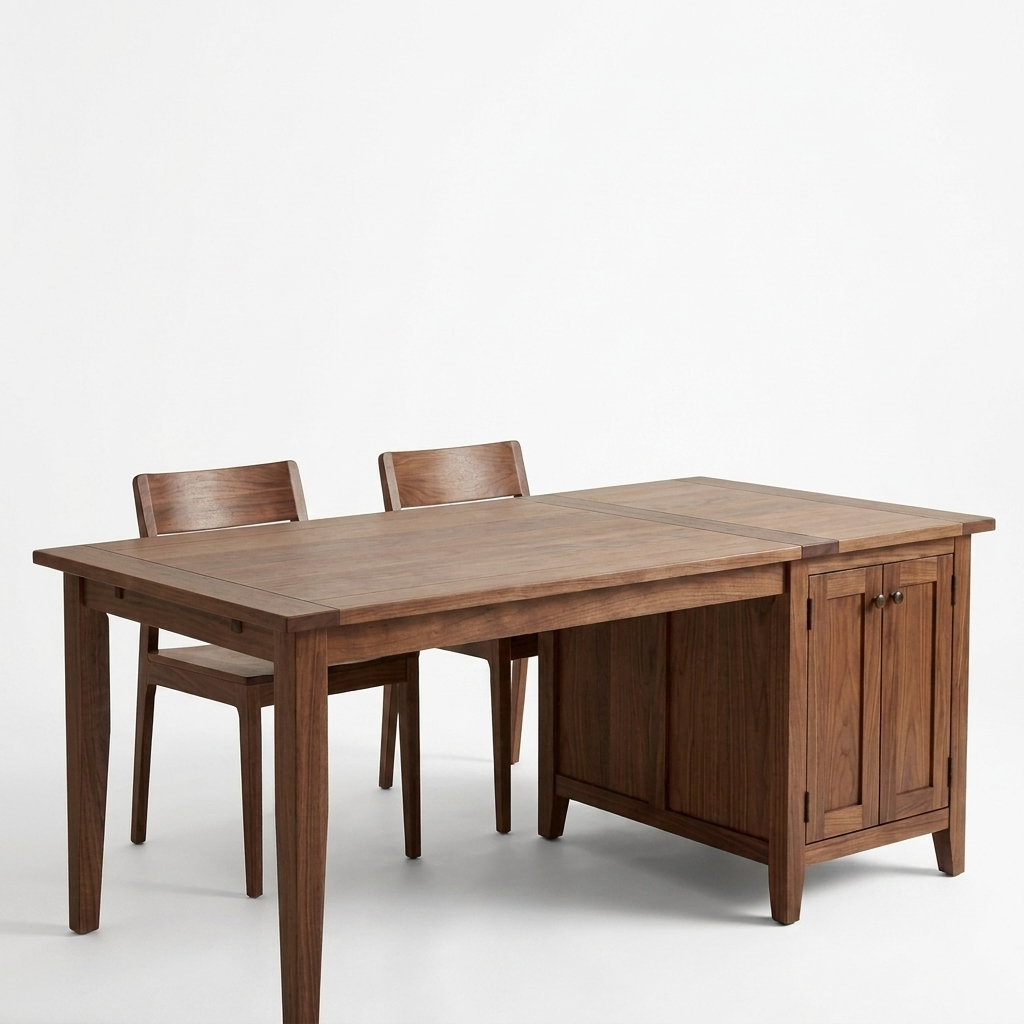 Extendable Dining Table 180 cm with Sideboard