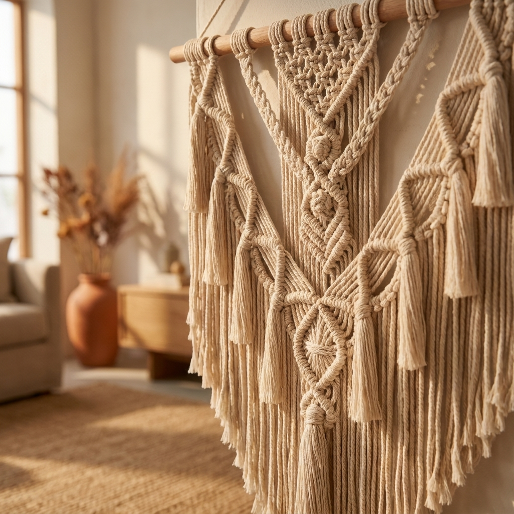 Bohemian Macrame Wall Hanging