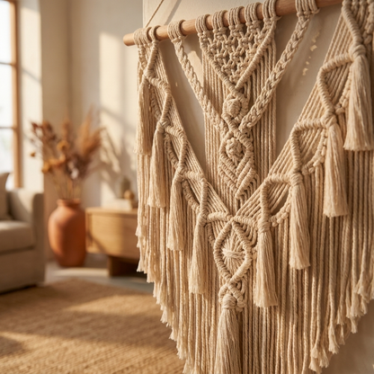 Bohemian Macrame Wall Hanging