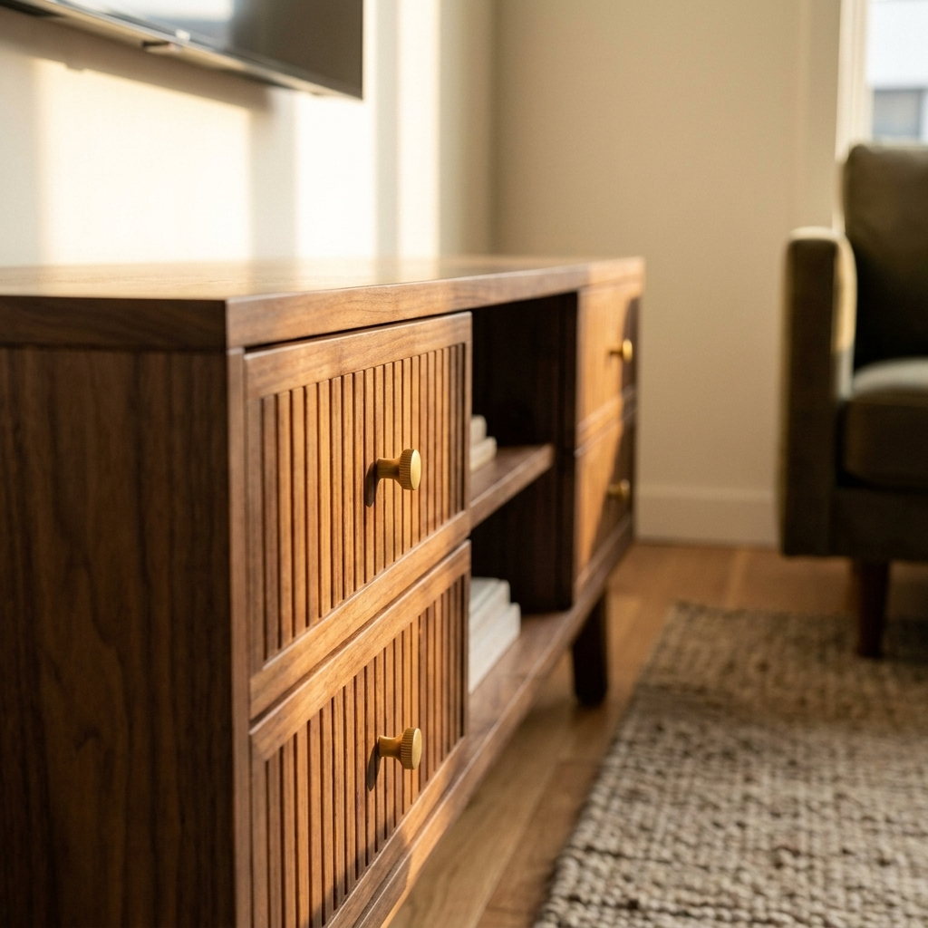 Extendable TV Unit & Coffee Table Set - Walnut