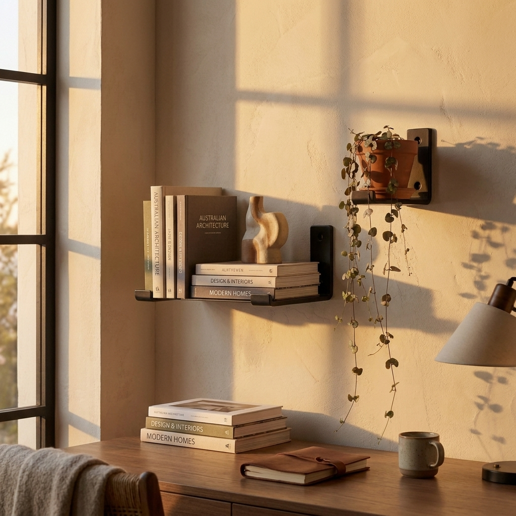 Floating Wall Bookshelf - Set of 2