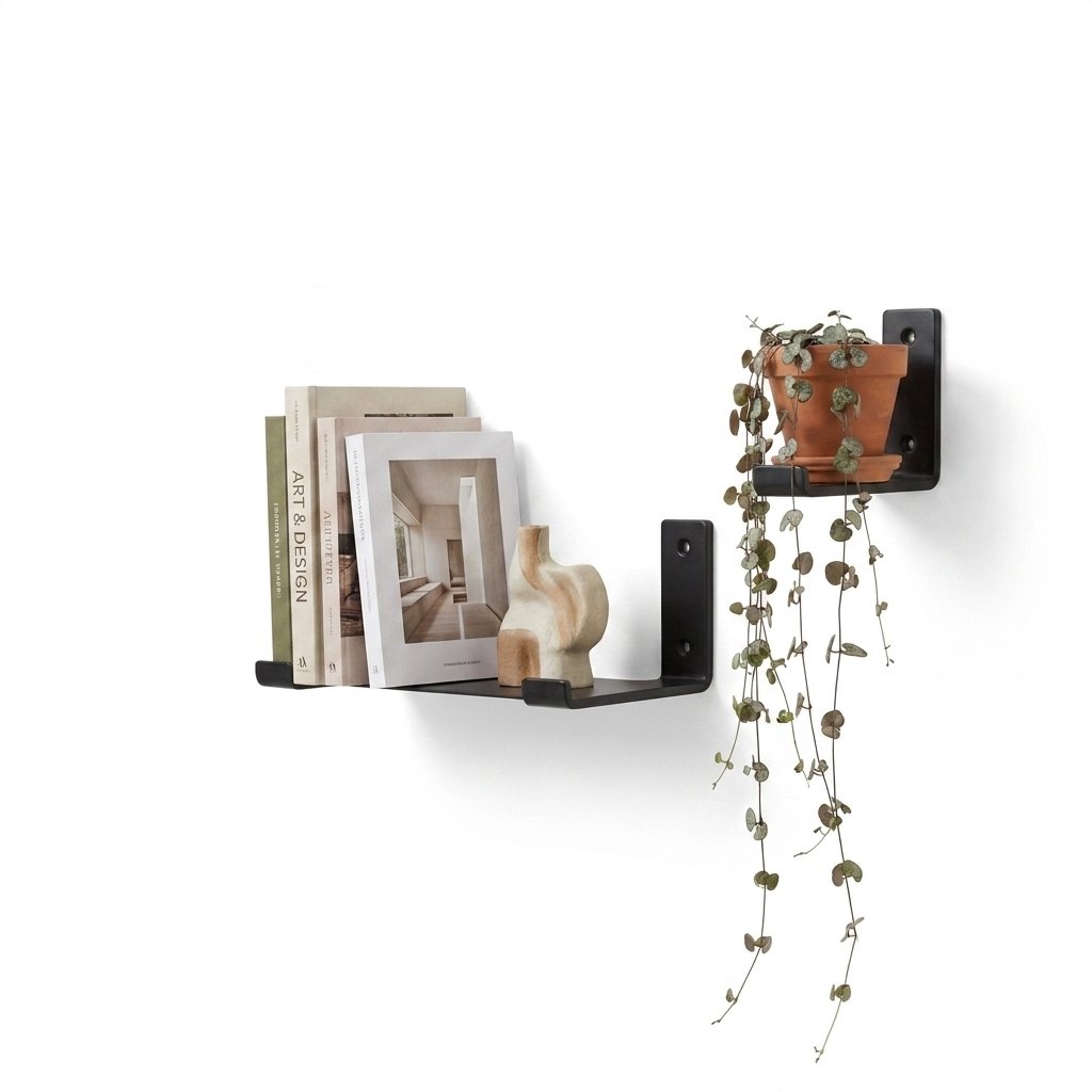 Floating Wall Bookshelf - Set of 2