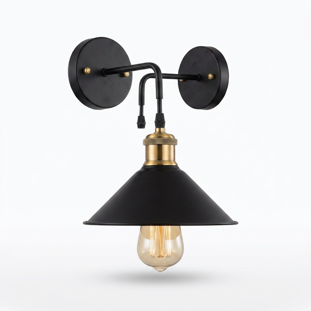 Industrial Oil-Rubbed Wall Sconce