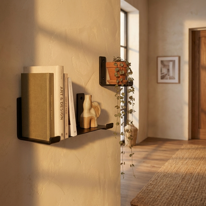 Floating Wall Bookshelf - Set of 2