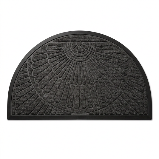 Semi-Circle Non-Slip Rubber Door Mat