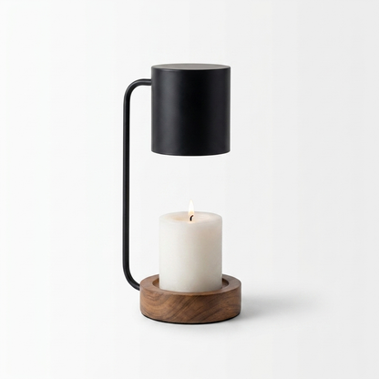 Wooden Candle Warmer Lamp