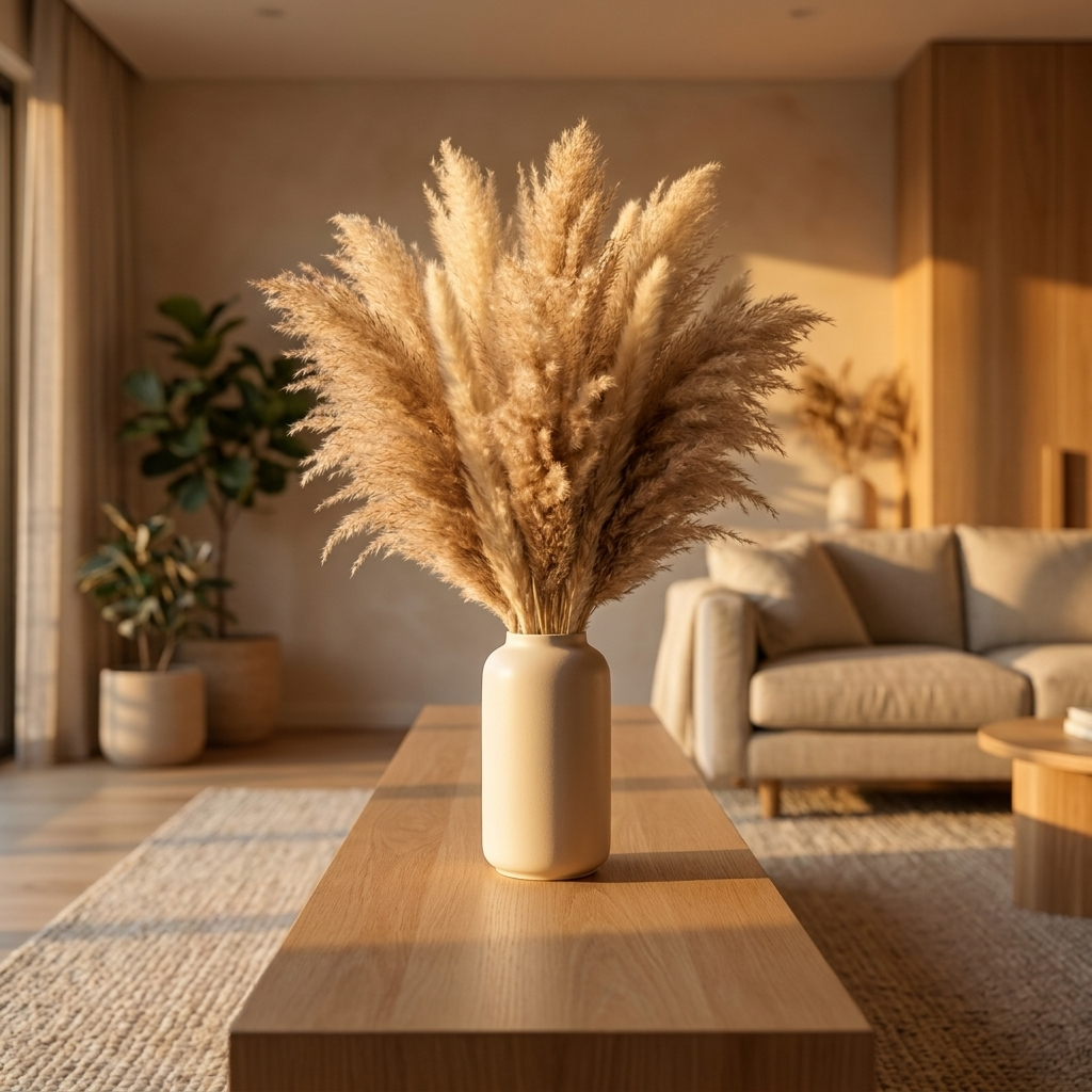 Pampas Grass Arrangement with Vase
