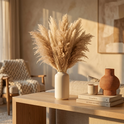 Pampas Grass Arrangement with Vase