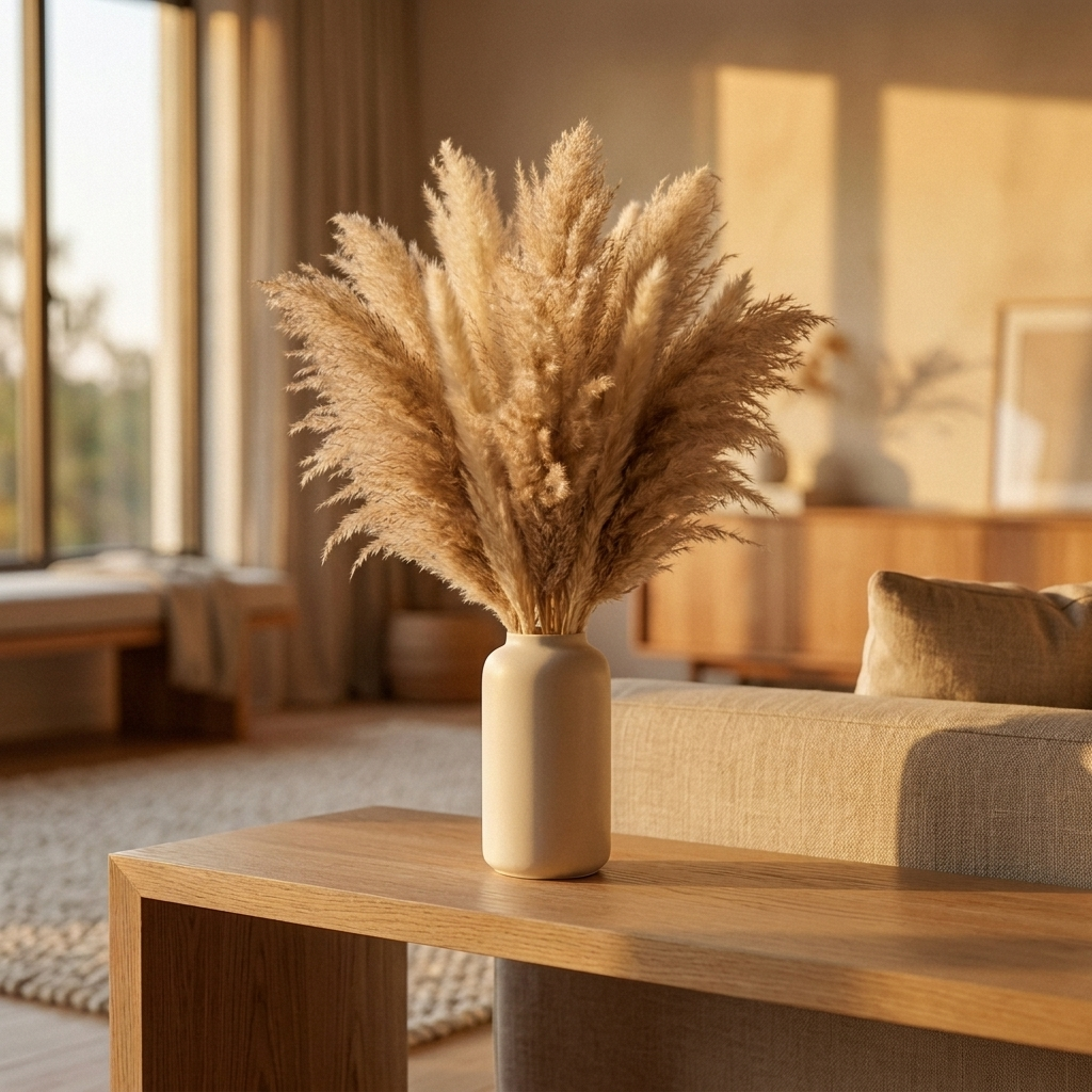 Pampas Grass Arrangement with Vase