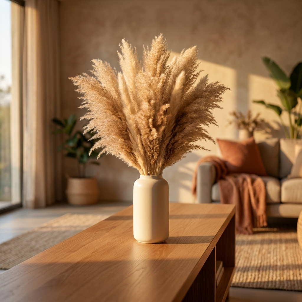 Pampas Grass Arrangement with Vase