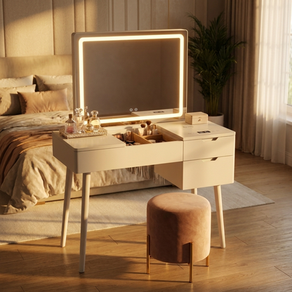 Smart Dressing Table 120 cm with LED Mirror