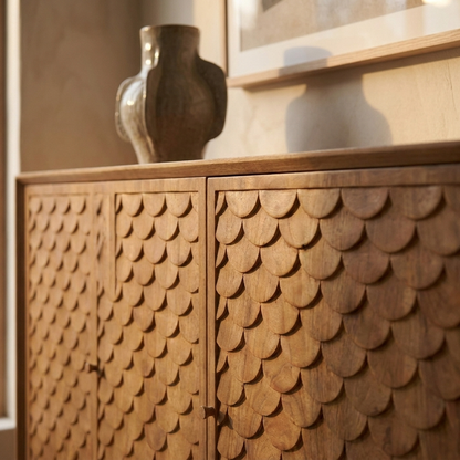 Wooden Buffet Sideboard 119 cm with 3 Doors