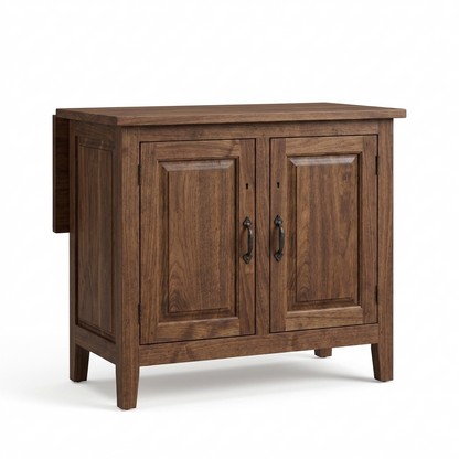Walnut Sideboard 119 cm with Extendable Top