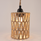 Woven Rattan Plug-In Pendant Light - studio