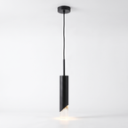 Slim Cylinder Pendant Light on white background