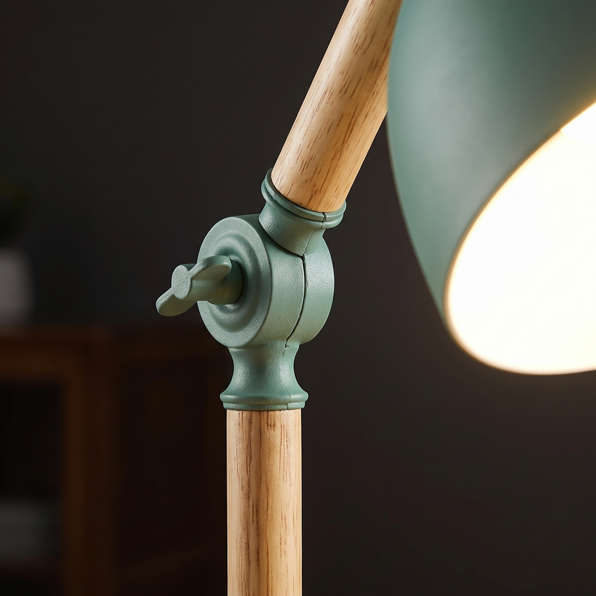 Oak Turn-Head Desk Lamp lifestyle 3