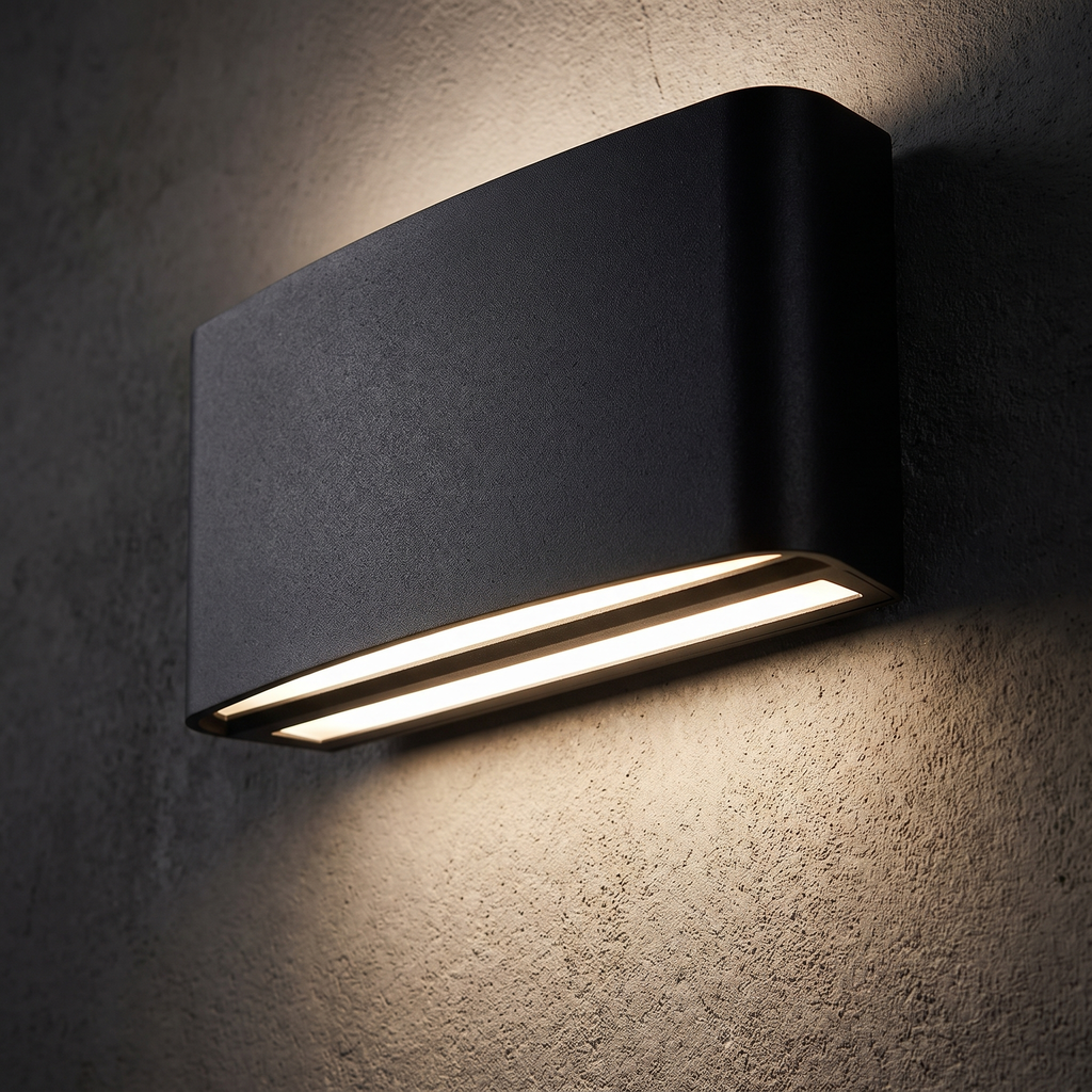 Curved Panel Up & Down Wall Light lifestyle 3