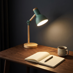 Oak Turn-Head Desk Lamp lifestyle 1
