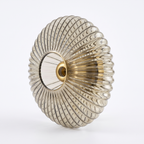 Fluted Glass Wall Light on white background