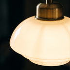 Stepped Opal Glass Pendant Light lifestyle 4