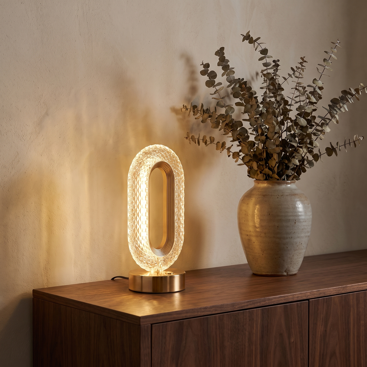 Cordless Crystal Ring Table Lamp lifestyle 2
