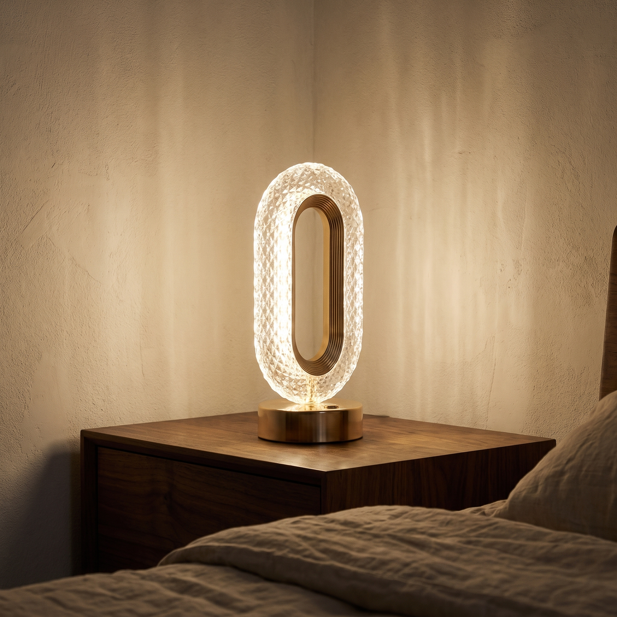 Cordless Crystal Ring Table Lamp lifestyle 1