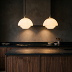 Stepped Opal Glass Pendant Light lifestyle 2