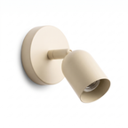 Adjustable Cream Wall Reading Light on white background