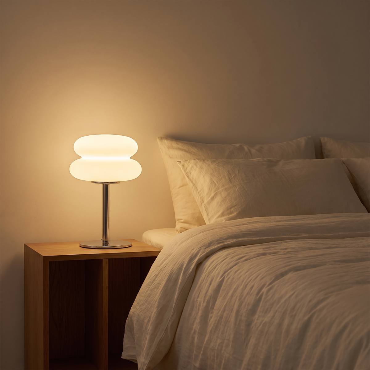 Stacked Opal Mushroom Table Lamp lifestyle 2