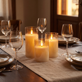 Flameless Glass Pillar Candles lifestyle 1