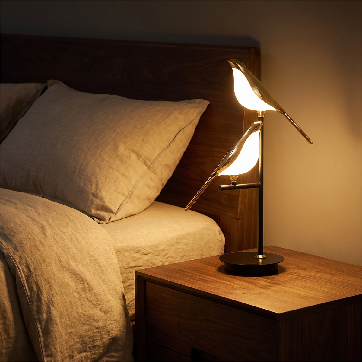 Perched Bird Table Lamp lifestyle 1