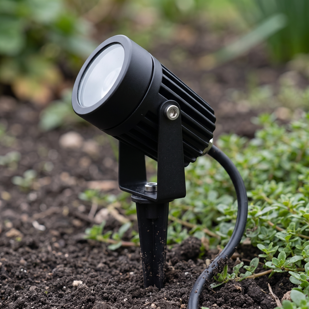 LED Garden Spike Spotlight Set of 3 lifestyle 4