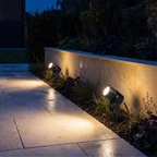 LED Garden Spike Spotlight Set of 3 lifestyle 2
