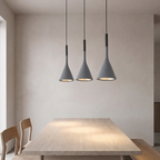 Stone-Textured Cone Pendant Light lifestyle 2