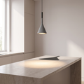 Stone-Textured Cone Pendant Light lifestyle 1