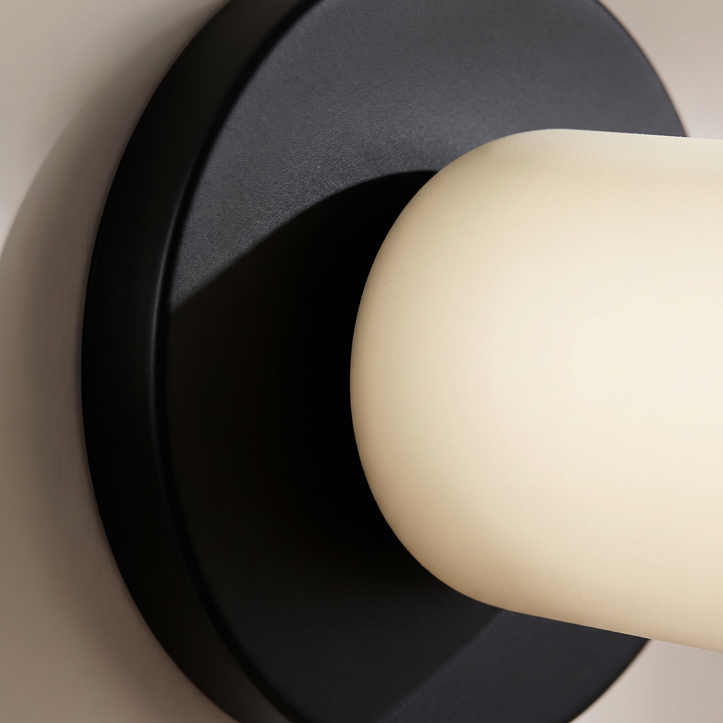 Two-Tone Cylinder Up and Down Wall Sconce detail