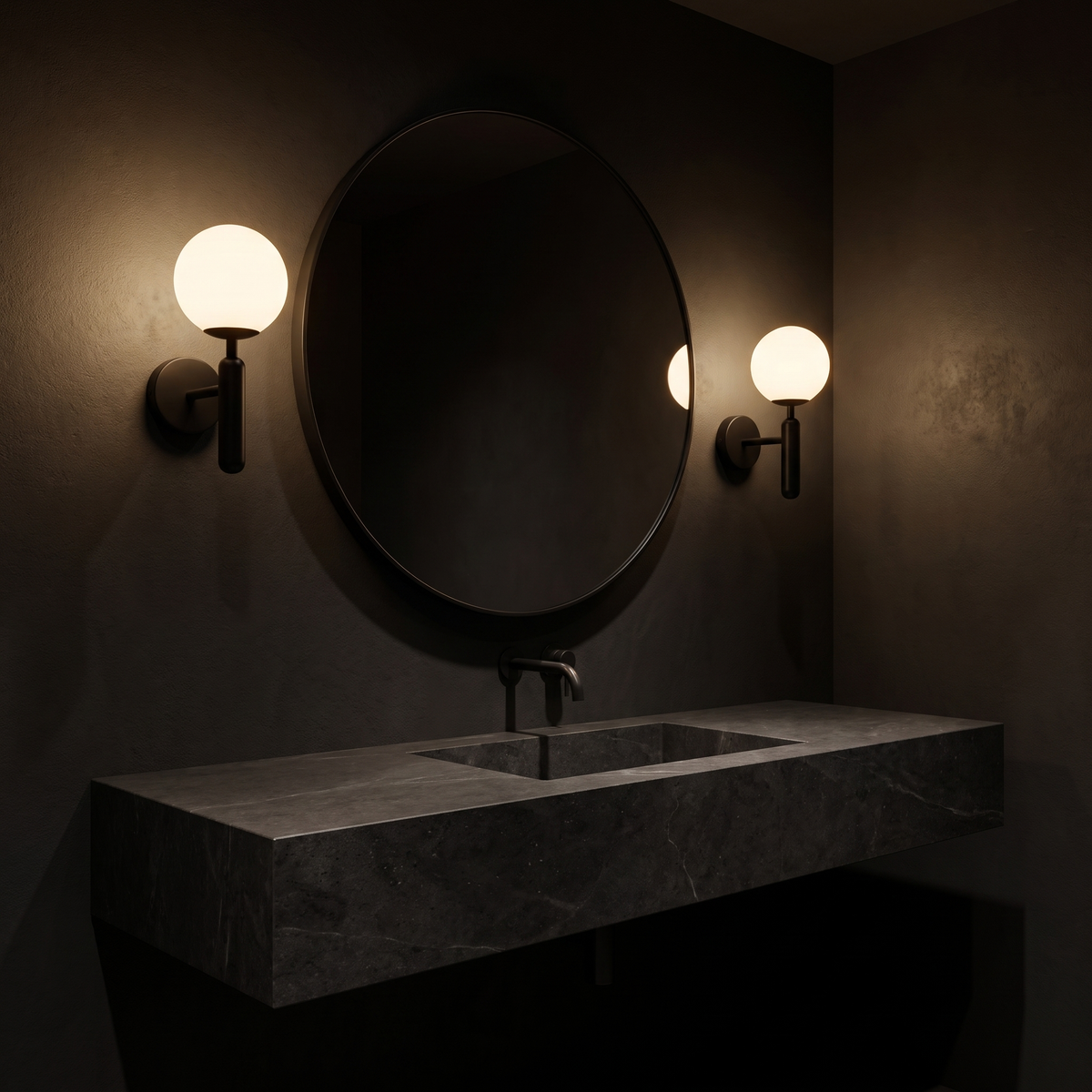 Rechargeable Opal Globe Wall Sconce, Remote Dimmable lifestyle 2
